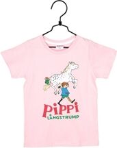 Pippi Långstrump Pippi Langstrømpe T-Shirt Rosa 122 cl