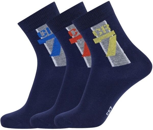 CR7 Cristiano Ronaldo 3-pakning Boys Socks - Navy-2