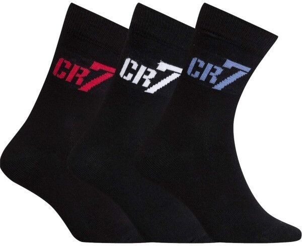 CR7 Cristiano Ronaldo 3-pakning Boys Socks - Black