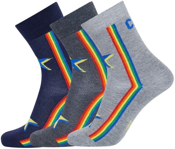 CR7 Cristiano Ronaldo 3-pakning Boys Socks - Navy/Grey