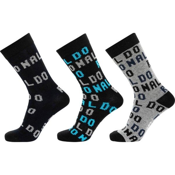 CR7 Cristiano Ronaldo 3-pakning Boys Socks - Grey/Black