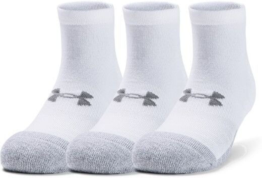 Under Armour 3-pakning HeatGear Low Cut Sock - White