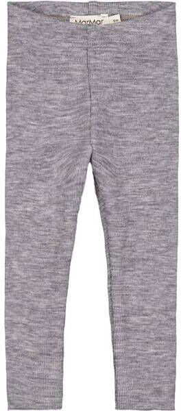 Marmar Ribb Leggings I Merinoull, Grey Melange