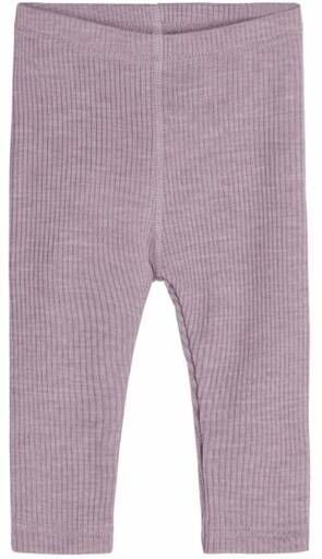 Hust&Claire ull Hust & Claire Lee Ribb Leggings Ull Til Baby, Woodrose