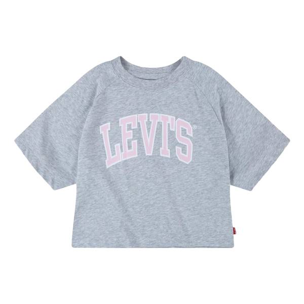 Levis Cropped T-Skjorte Til Jente, Grå