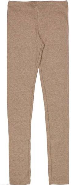 Wheat Ribb Leggings Til Barn, Khaki Melange