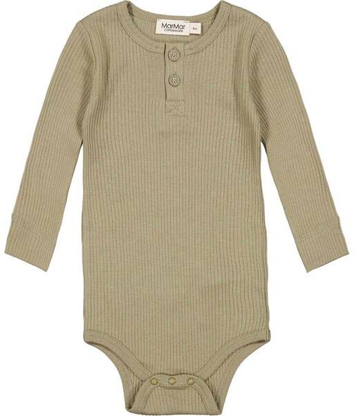 Marmar Ribb Body Med Knapper, Elm