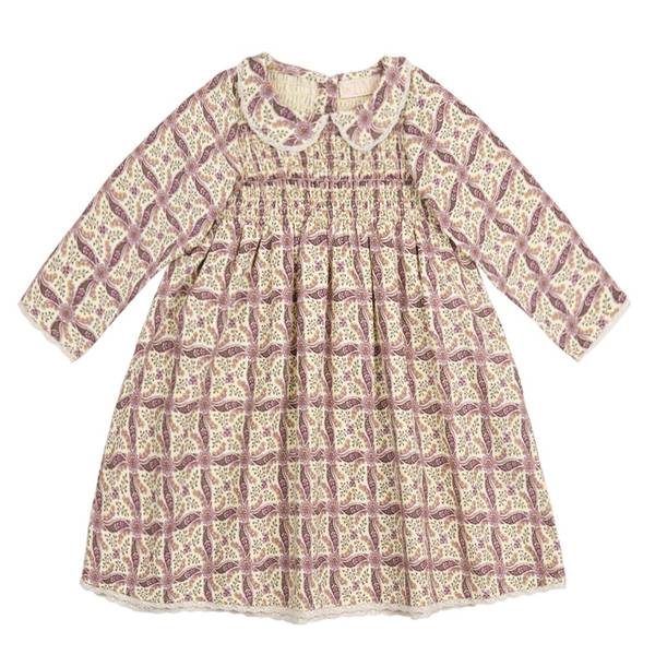 Bytimo Thin Cord Collar Kjole Til Baby Og Barn, Paisley