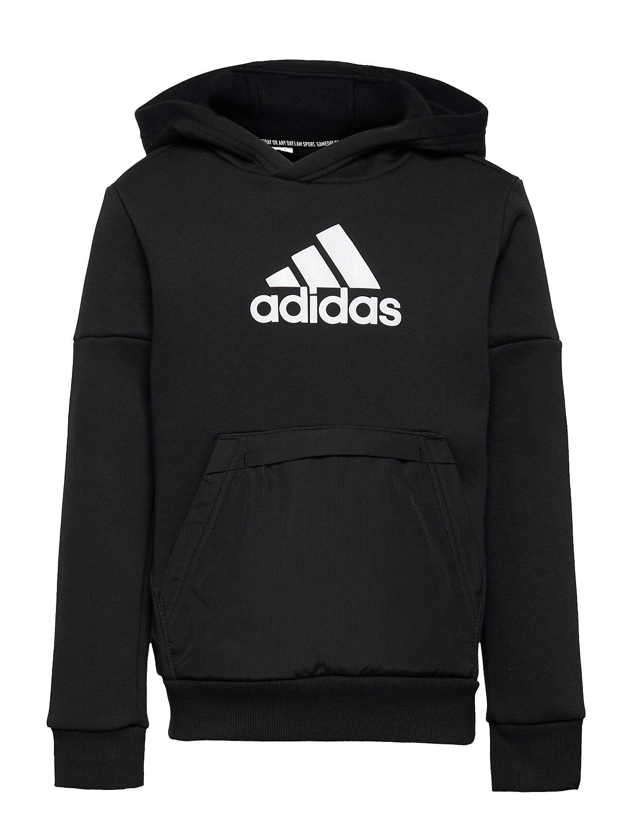 adidas Performance Badge Of Sport Fleece Hoodie Hettegenser Genser Svart Adidas Performance