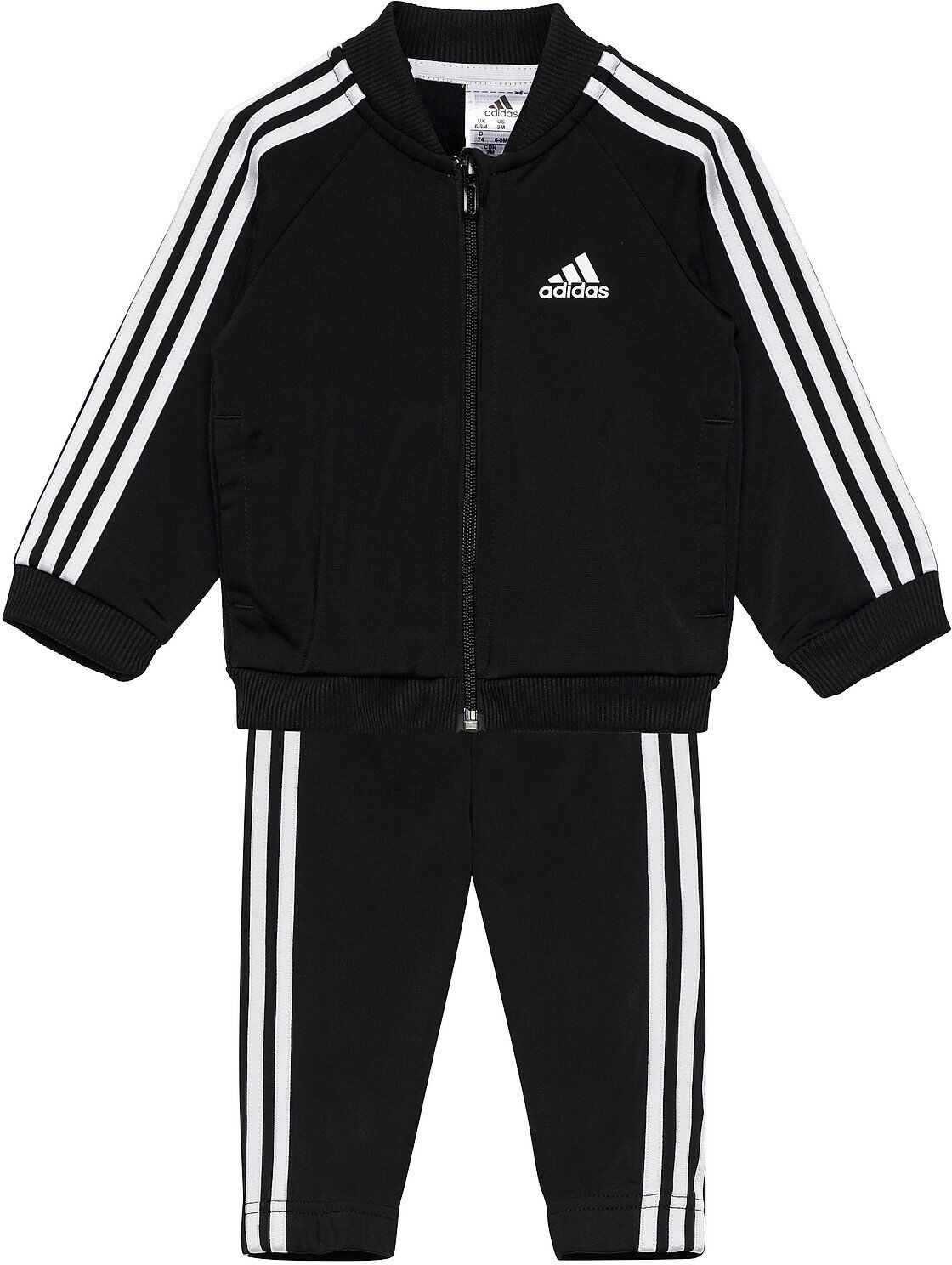 adidas Performance 3-Stripes Tricot Track Suit Joggedress Svart Adidas Performance