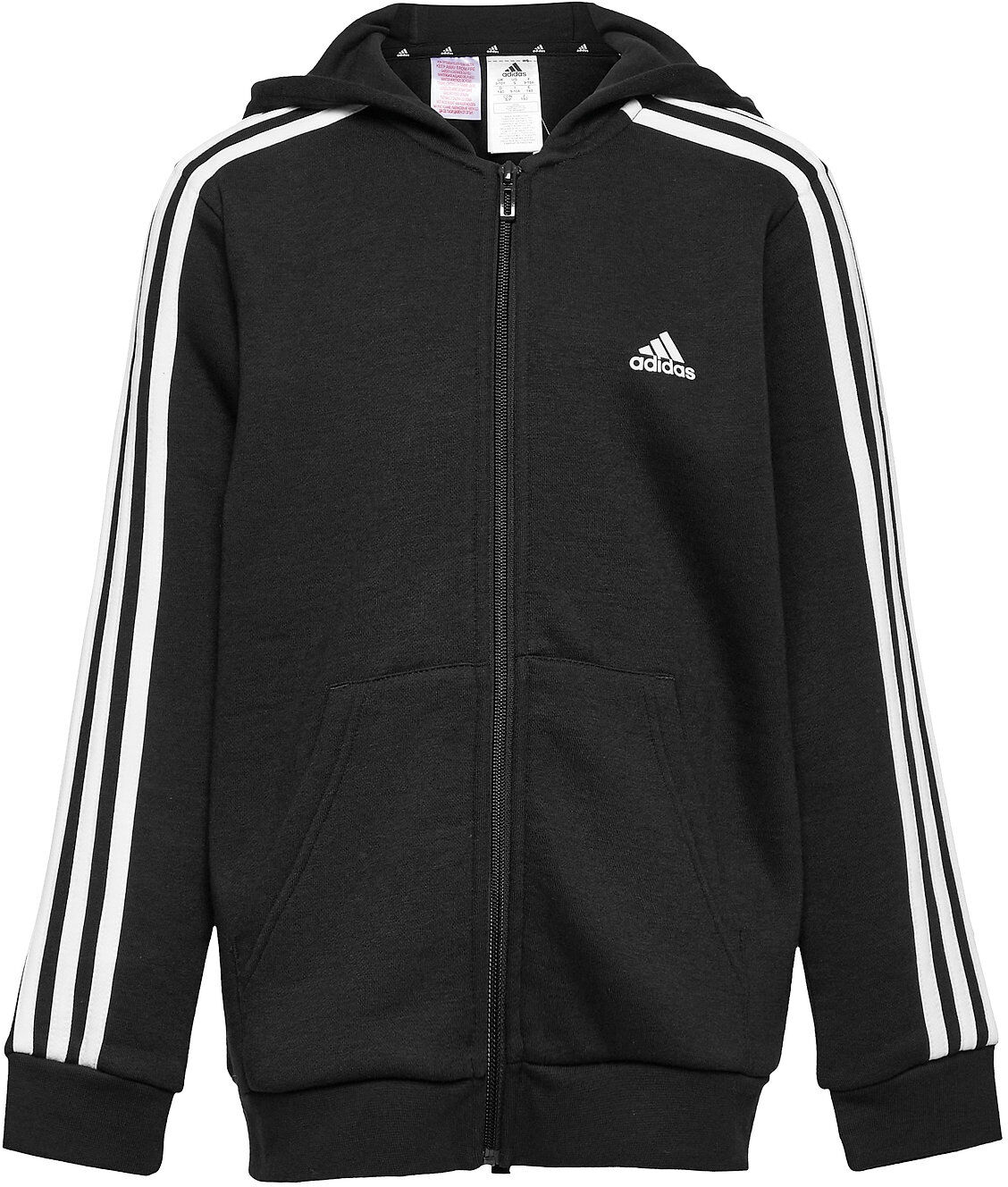 adidas Performance Essentials 3-Stripes Hoodie Hettegenser Genser Svart Adidas Performance