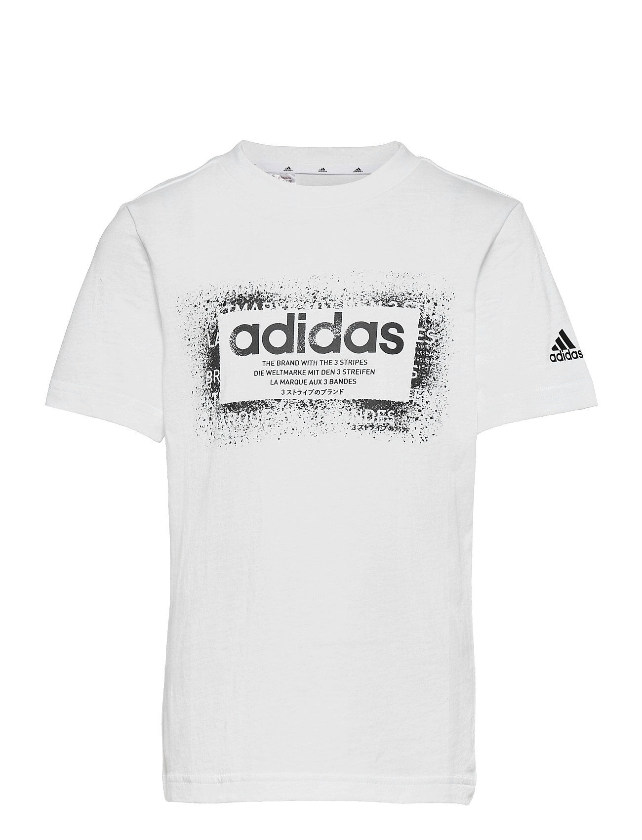 adidas Performance Graphic Tee T-shirts Short-sleeved Hvit Adidas Performance