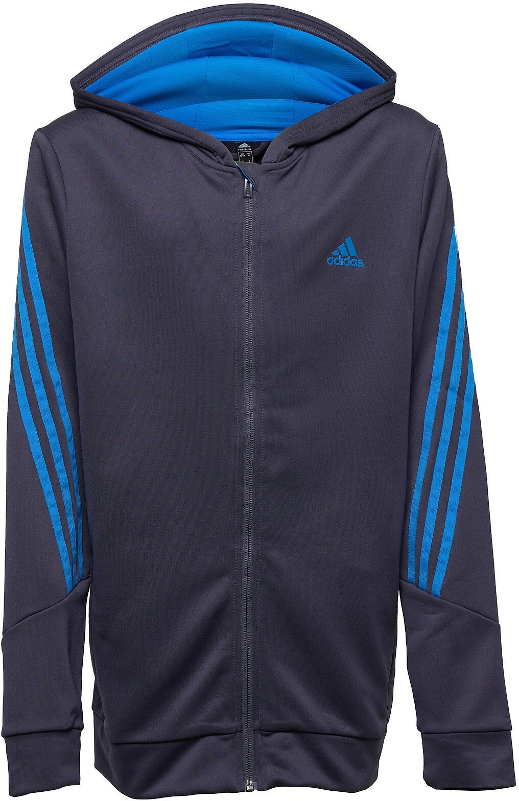 adidas Performance Aeroready Primegreen 3-Stripes Full-Zip Hoodie Hettegenser Genser Blå Adidas Performance