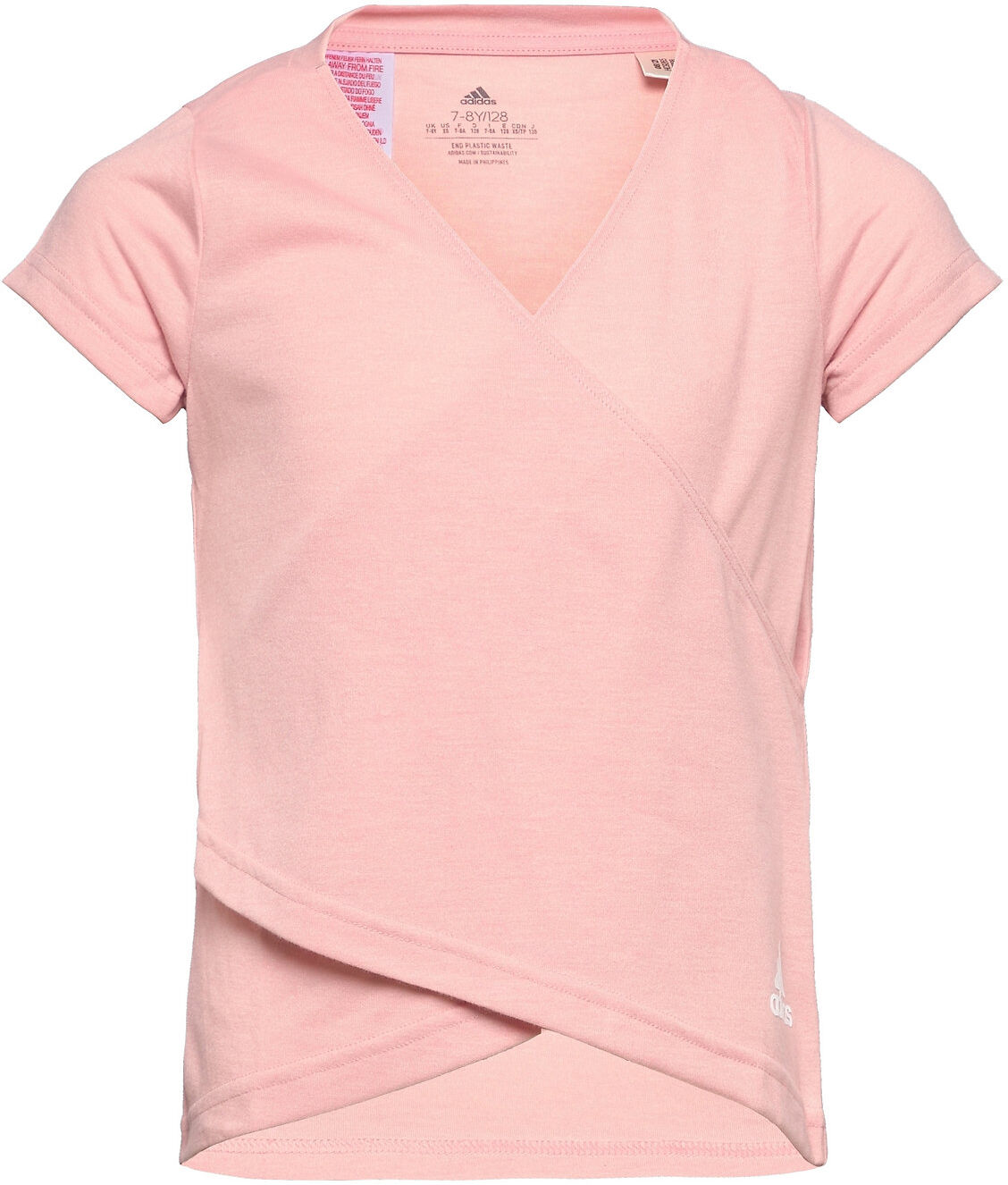 adidas Performance Aeroready Yoga Training Tee T-shirts Short-sleeved Rosa Adidas Performance