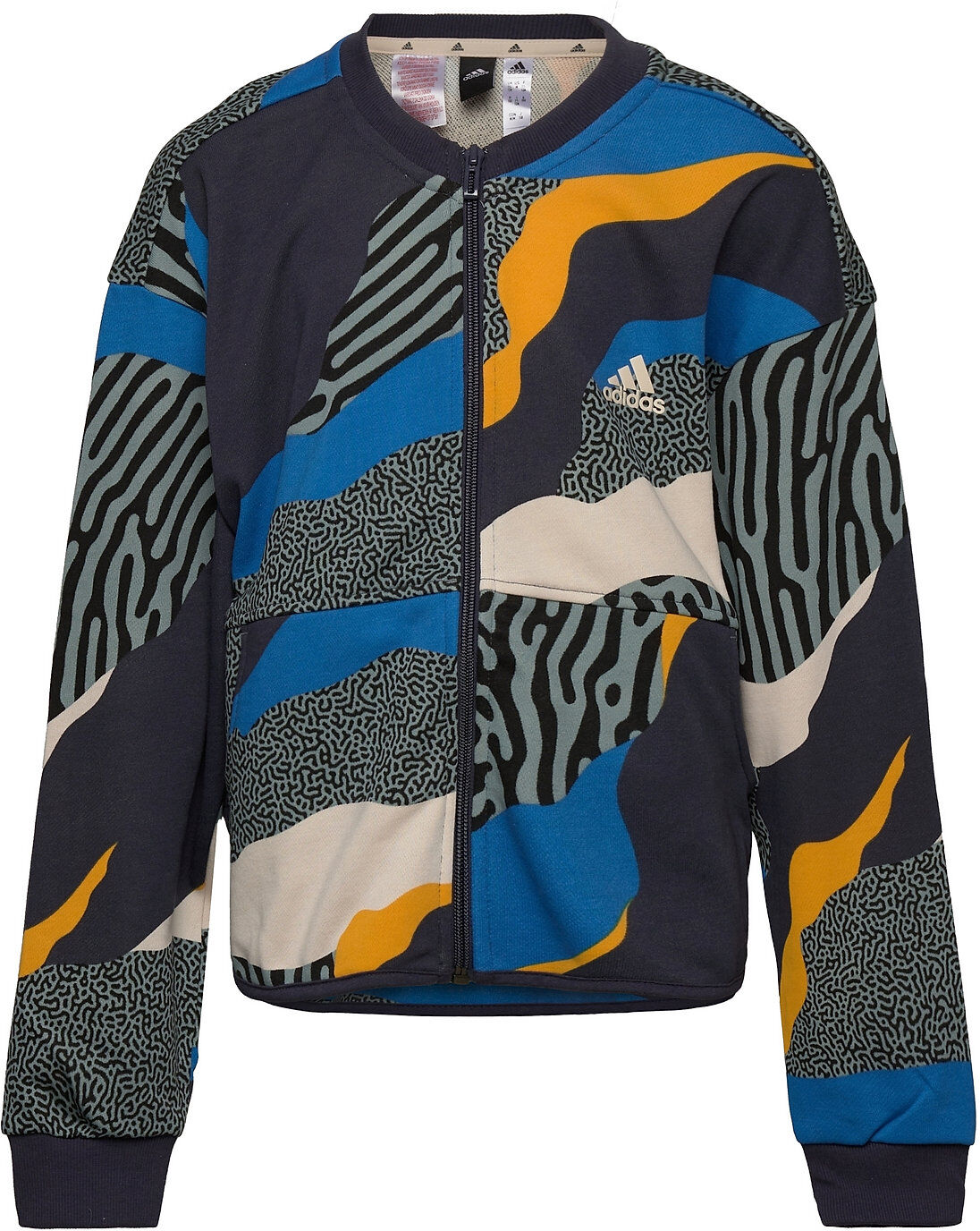 adidas Performance Power Cotton Track Jacket Sweat-shirt Genser Multi/mønstret Adidas Performance