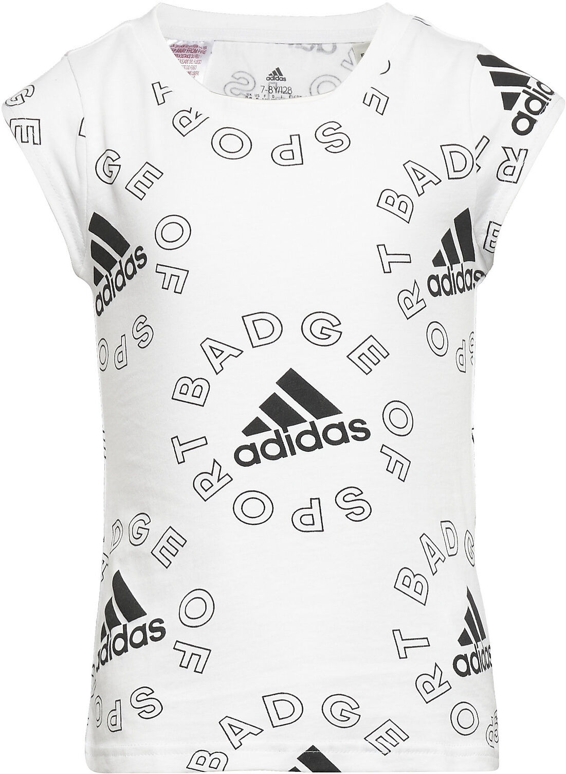 adidas Performance Logo Tee T-shirts Short-sleeved Hvit Adidas Performance