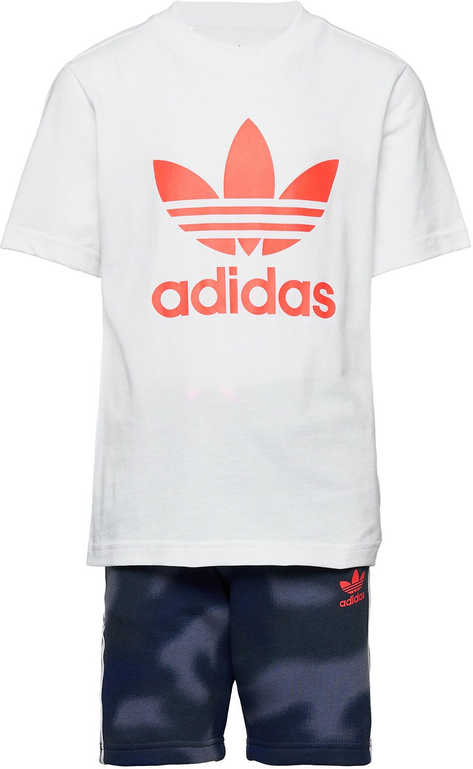 adidas Originals Camo Print Shorts And T-Shirt Set 2-piece Sets Hvit Adidas Originals