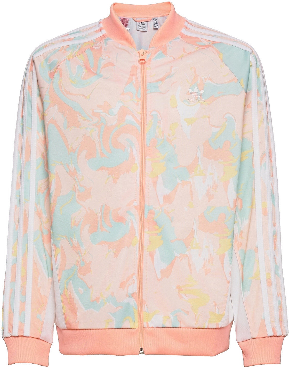 adidas Originals Marble Print Sst Jacket W Sweat-shirt Genser Rosa Adidas Originals