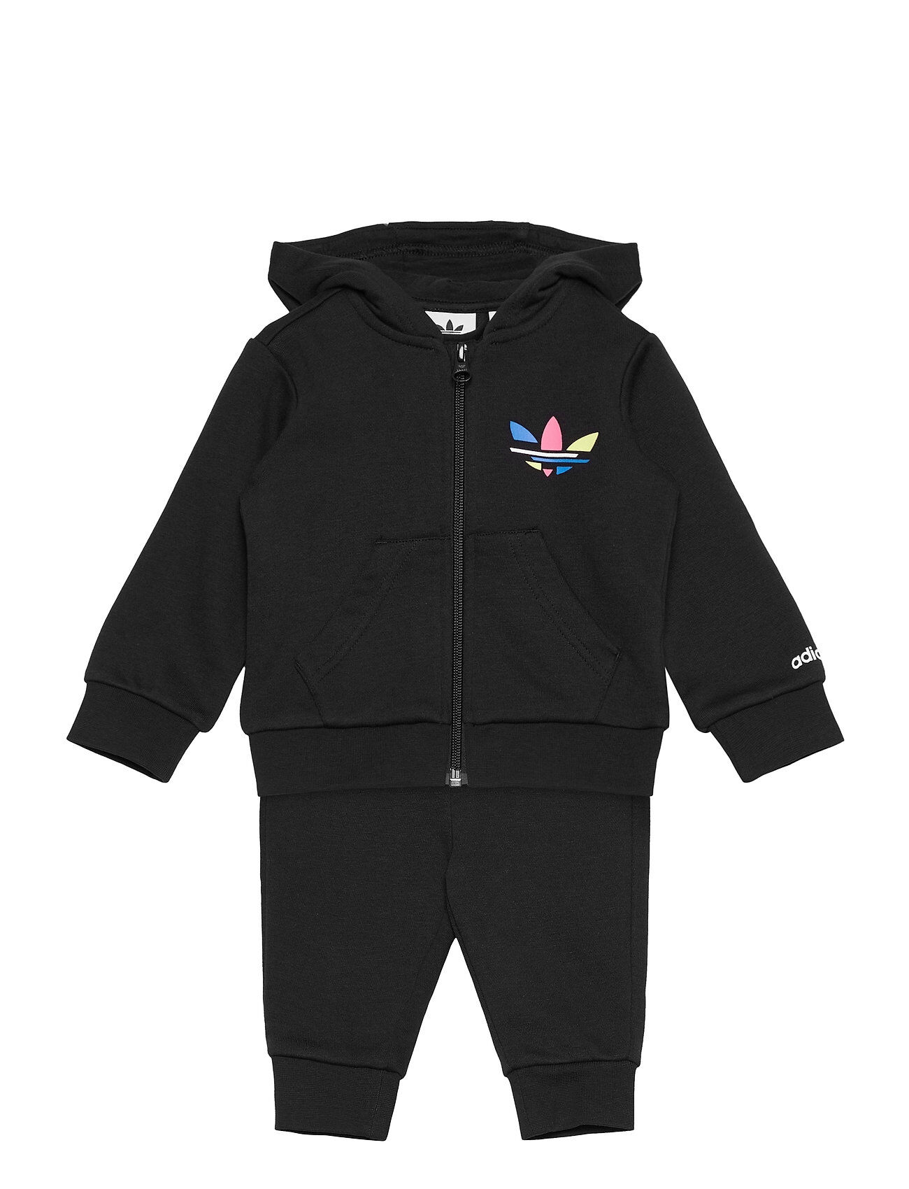 adidas Originals Adicolor Full-Zip Hoodie Set Joggedress Svart Adidas Originals