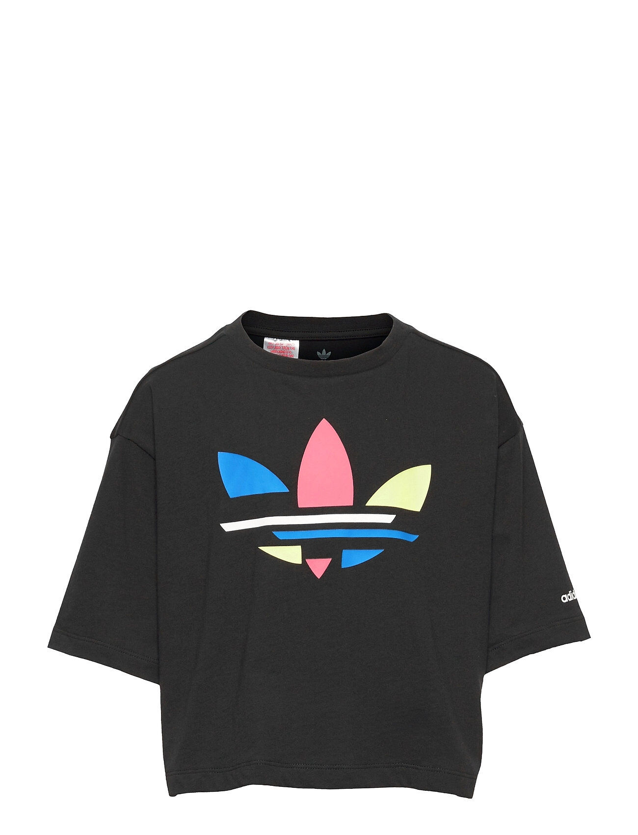 adidas Originals Adicolor Cropped Tee W T-shirts Short-sleeved Svart Adidas Originals