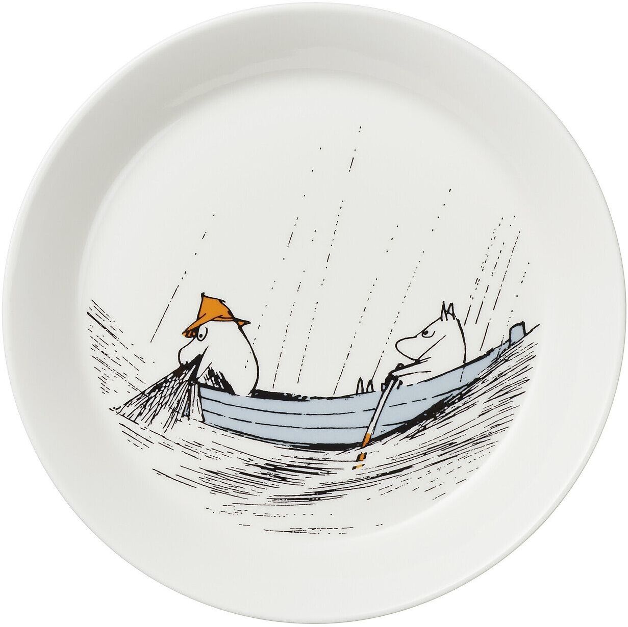 Arabia Moomin Plate Ø19Cm True To Its Origins Home Meal Time Plates & Bowls Plates Hvit Arabia