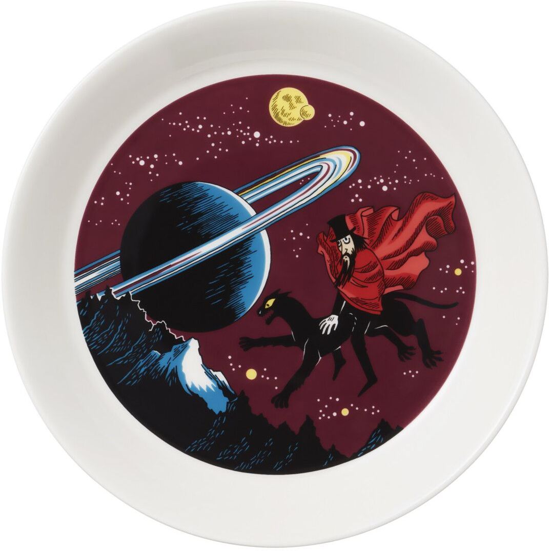 Arabia Moomin Plate Ø19Cm Hobgoblin Home Meal Time Plates & Bowls Plates Rød Arabia