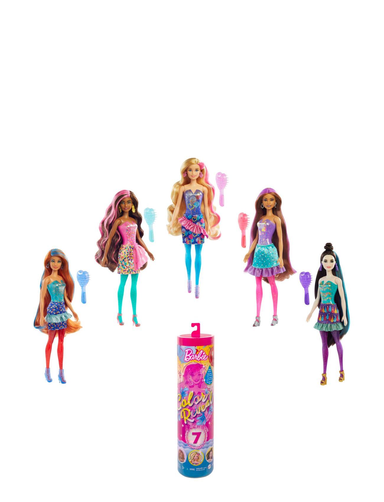 Barbie Color Reveal Doll Assortment Toys Dolls & Accessories Dolls Multi/mønstret Barbie