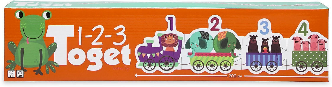 Barbo Toys Animal 123 Tog Toys Puzzles And Games Games Multi/mønstret Barbo Toys