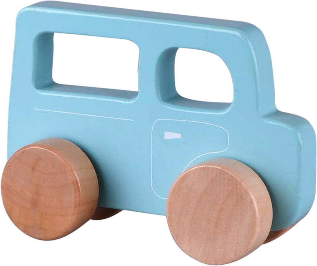 Barbo Toys Small Wooden Car - Light Blue Toys Baby Toys Pull Along Toys Grønn Barbo Toys