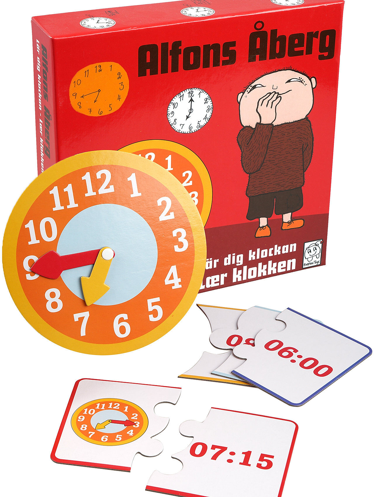 Alfons Åberg - Learning Game - Tell The Time Toys Puzzles And Games Games Multi/mønstret Alfons Åberg