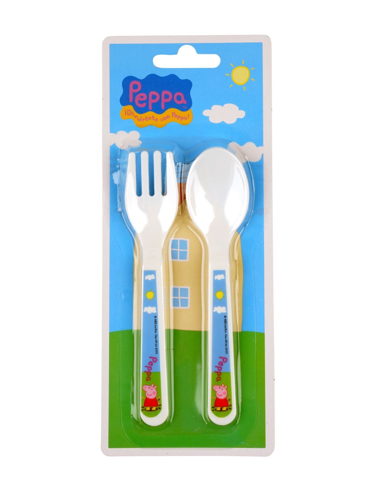 Peppa Pig Toddler 2 Pcs Cutlery Set Home Meal Time Cutlery Multi/mønstret Peppa Pig