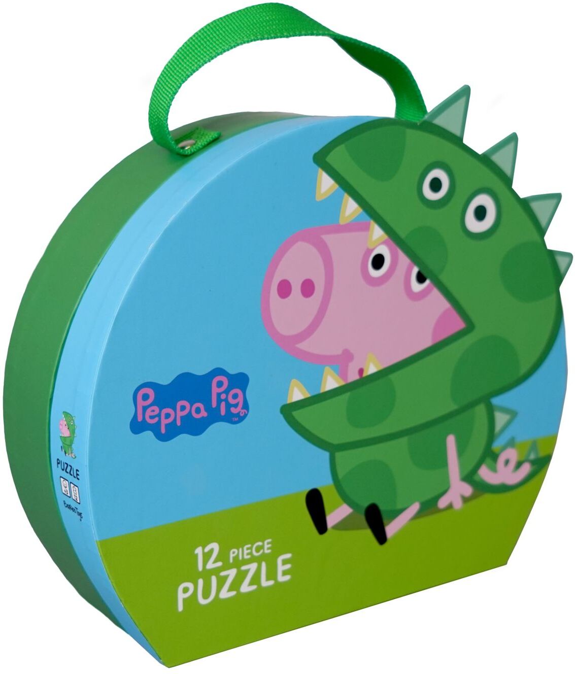 Peppa Pig - George Puzzle Suitcase Toys Puzzles And Games Puzzles Multi/mønstret Peppa Pig