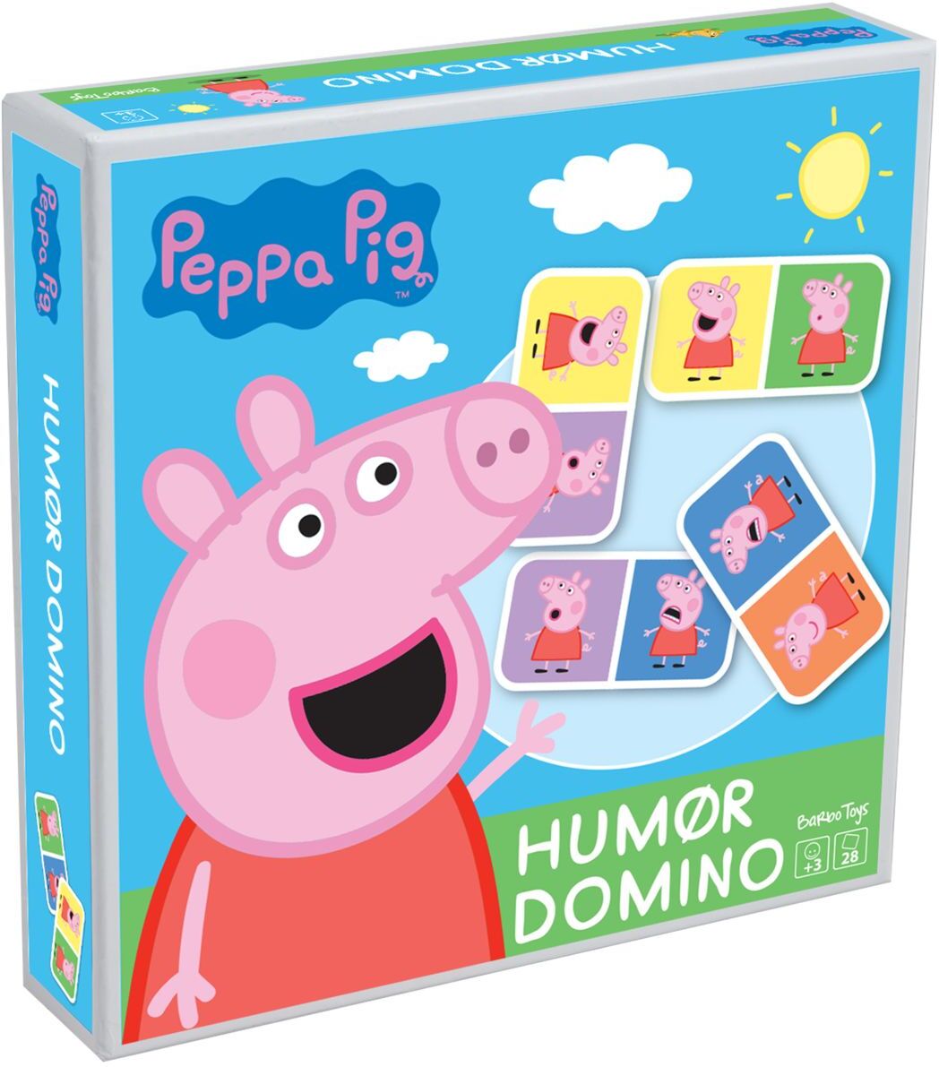 Peppa Pig, Mood Domino Toys Puzzles And Games Games Multi/mønstret Peppa Pig