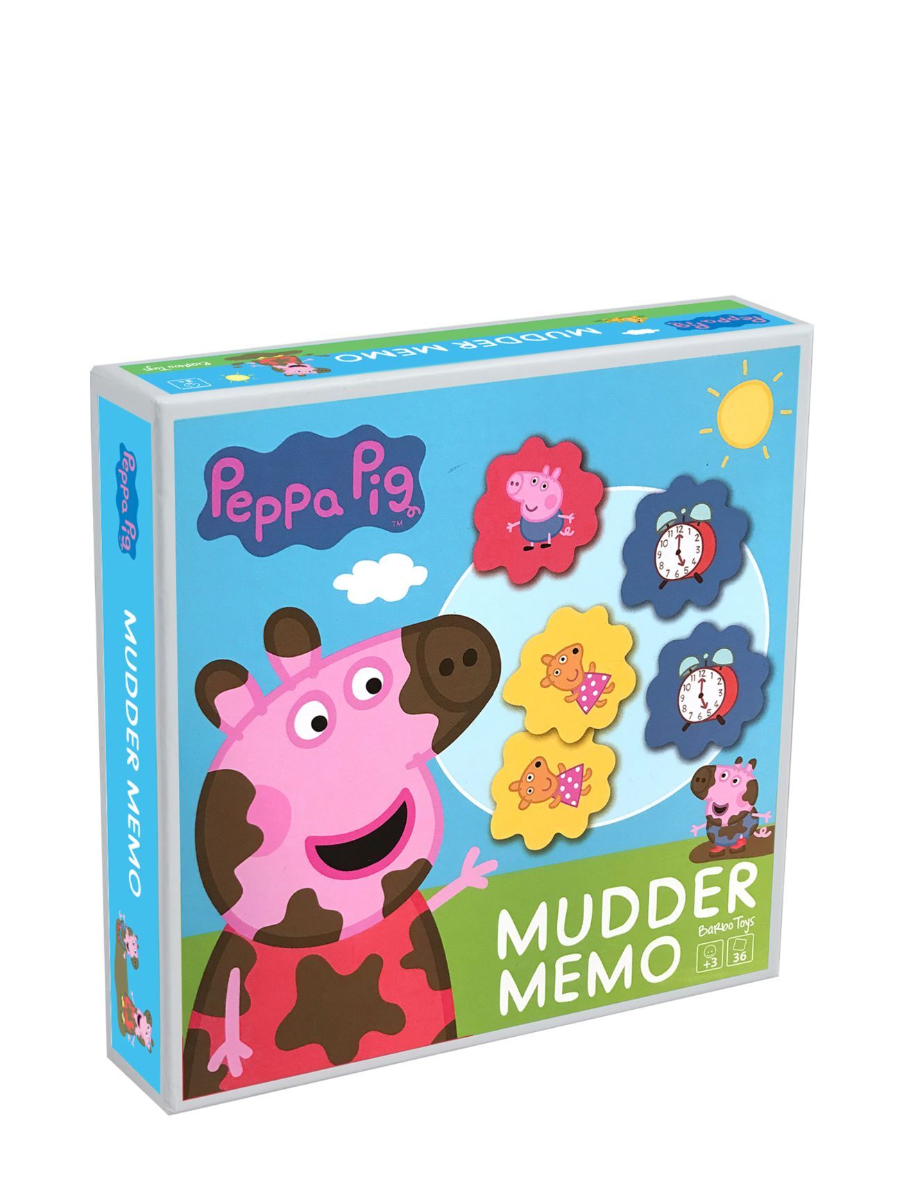 Peppa Pig, Mud Memo Toys Puzzles And Games Games Multi/mønstret Peppa Pig