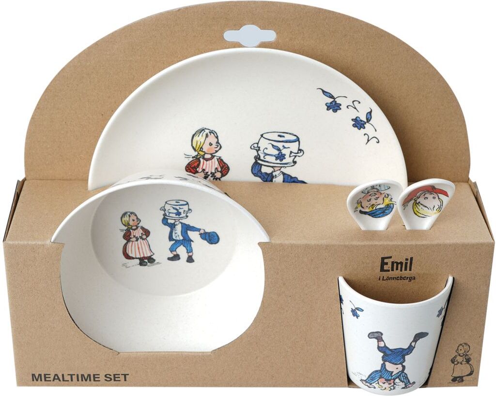 Pippi Långstrump Emil Tabelware 5 Pcs Set Home Meal Time Dinner Sets Multi/mønstret Pippi Långstrump