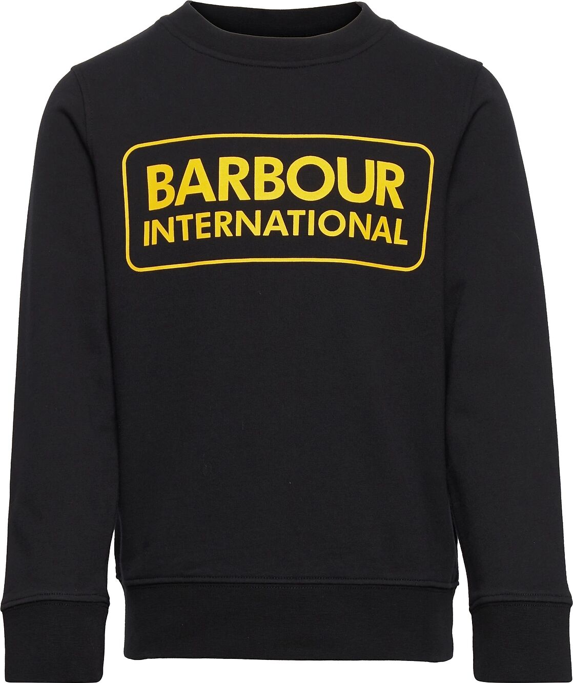 Barbour B.intl Boys Large Logo Crew Sweat-shirt Genser Svart Barbour