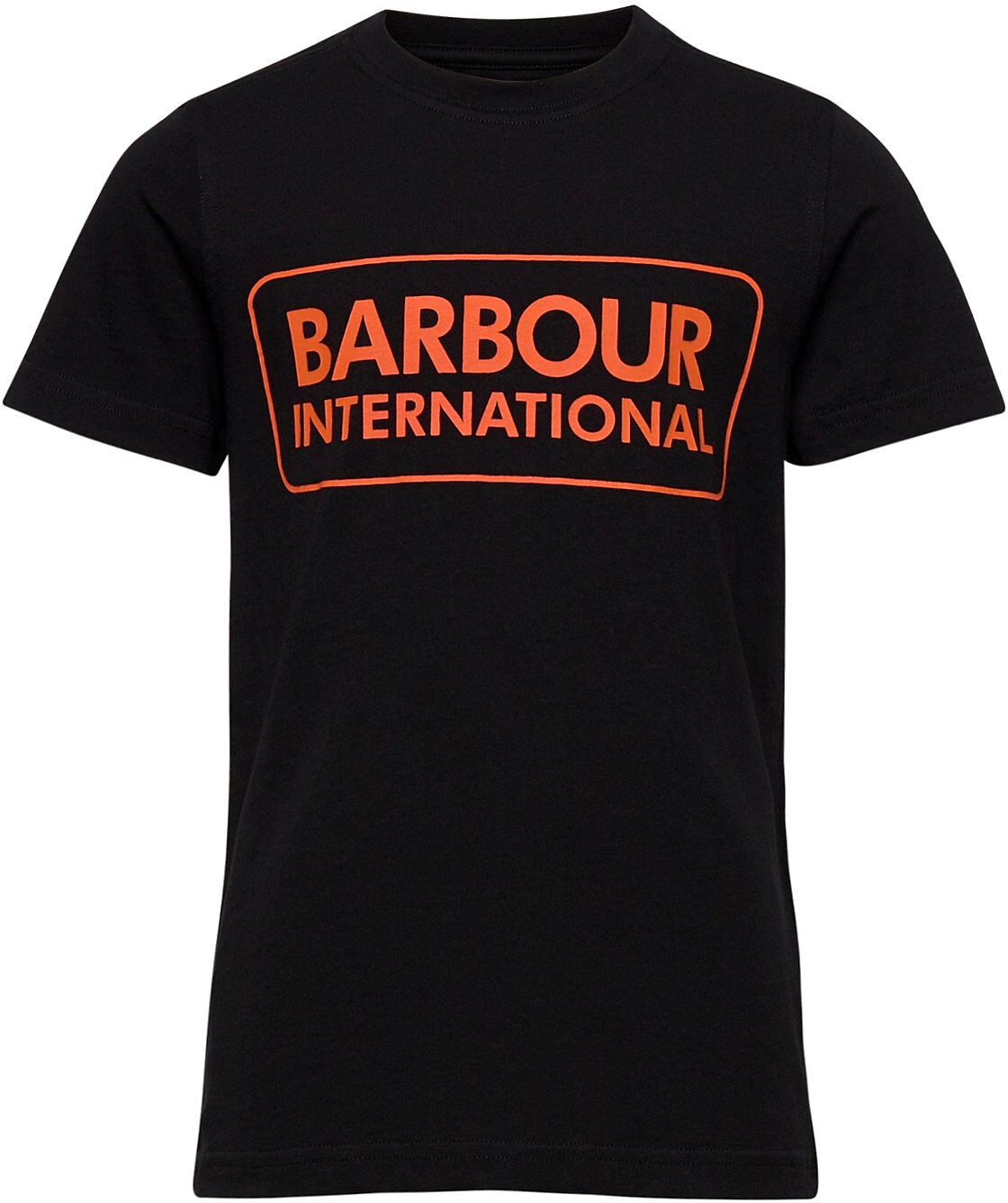 Barbour B.intl Boys Essential Logo Tee T-shirts Short-sleeved Svart Barbour