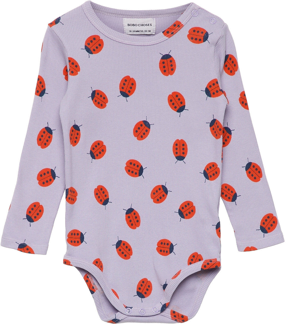 Bobo Choses Ladybug All Over Long Sleeve Body Bodies Long-sleeved Multi/mønstret Bobo Choses