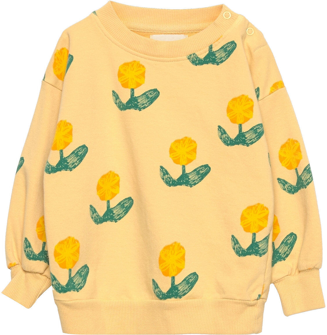 Bobo Choses Wallflowers All Over Sweatshirt Sweat-shirt Genser Gul Bobo Choses