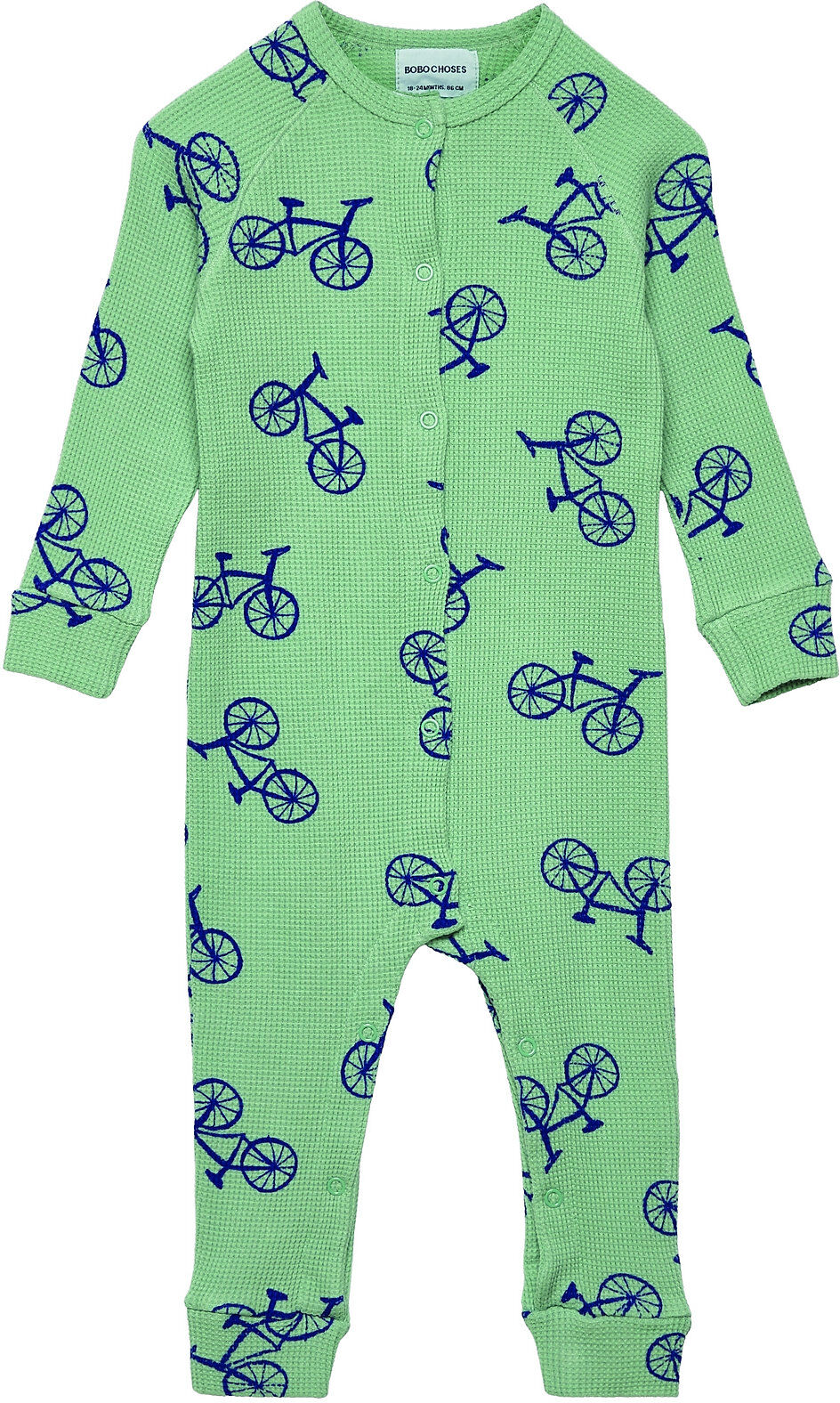 Bobo Choses Bicycle All Over Long Sleeve Overall Langermet Bodysuit Multi/mønstret Bobo Choses