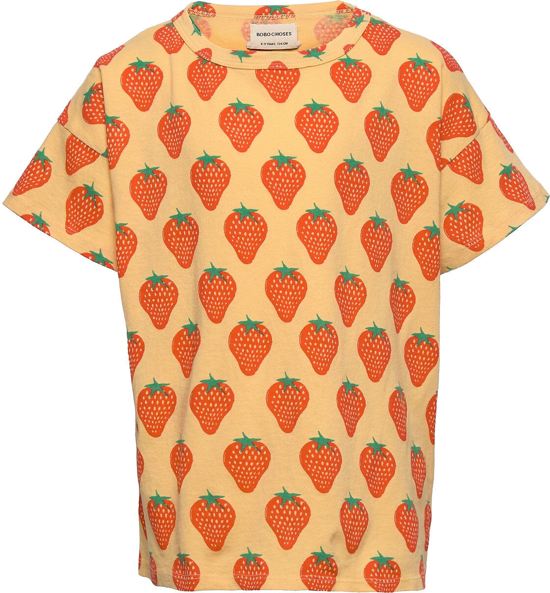 Bobo Choses Strawberry All Over Short Sleeve T-Shirt T-shirts Short-sleeved Multi/mønstret Bobo Choses