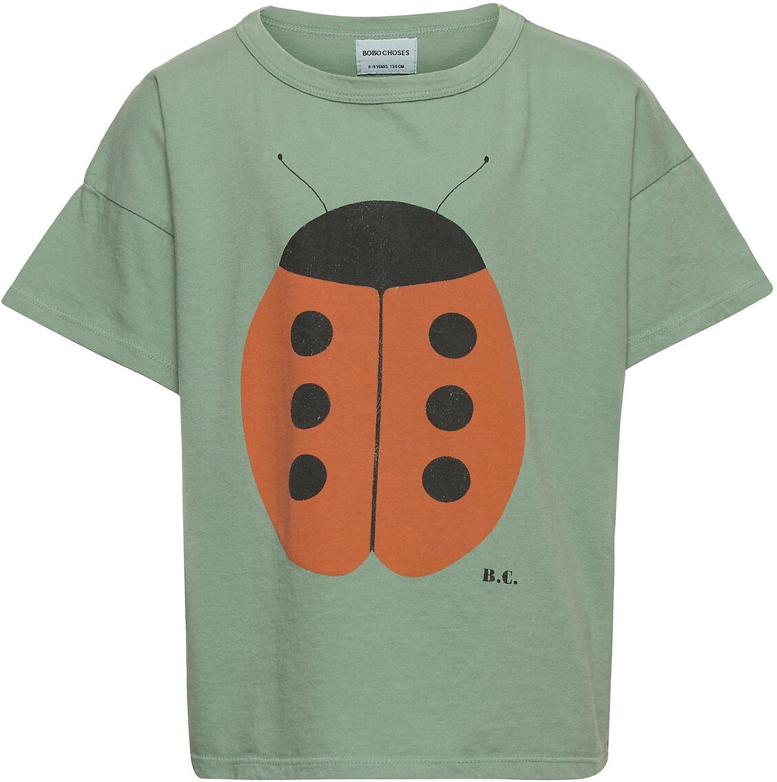 Bobo Choses Ladybug Short Sleeve T-Shirt T-shirts Short-sleeved Grønn Bobo Choses