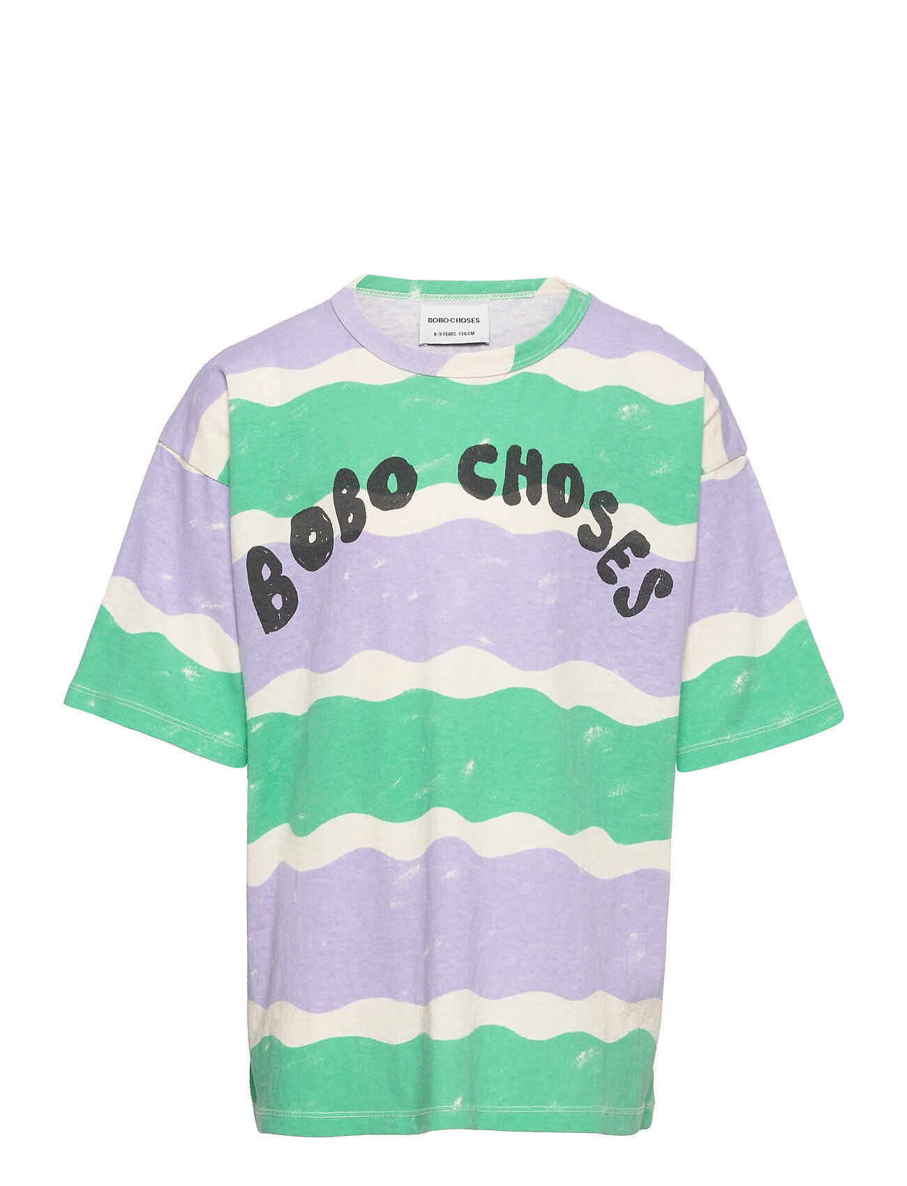 Bobo Choses Waves All Over Short Sleeve T-Shirt T-shirts Short-sleeved Multi/mønstret Bobo Choses