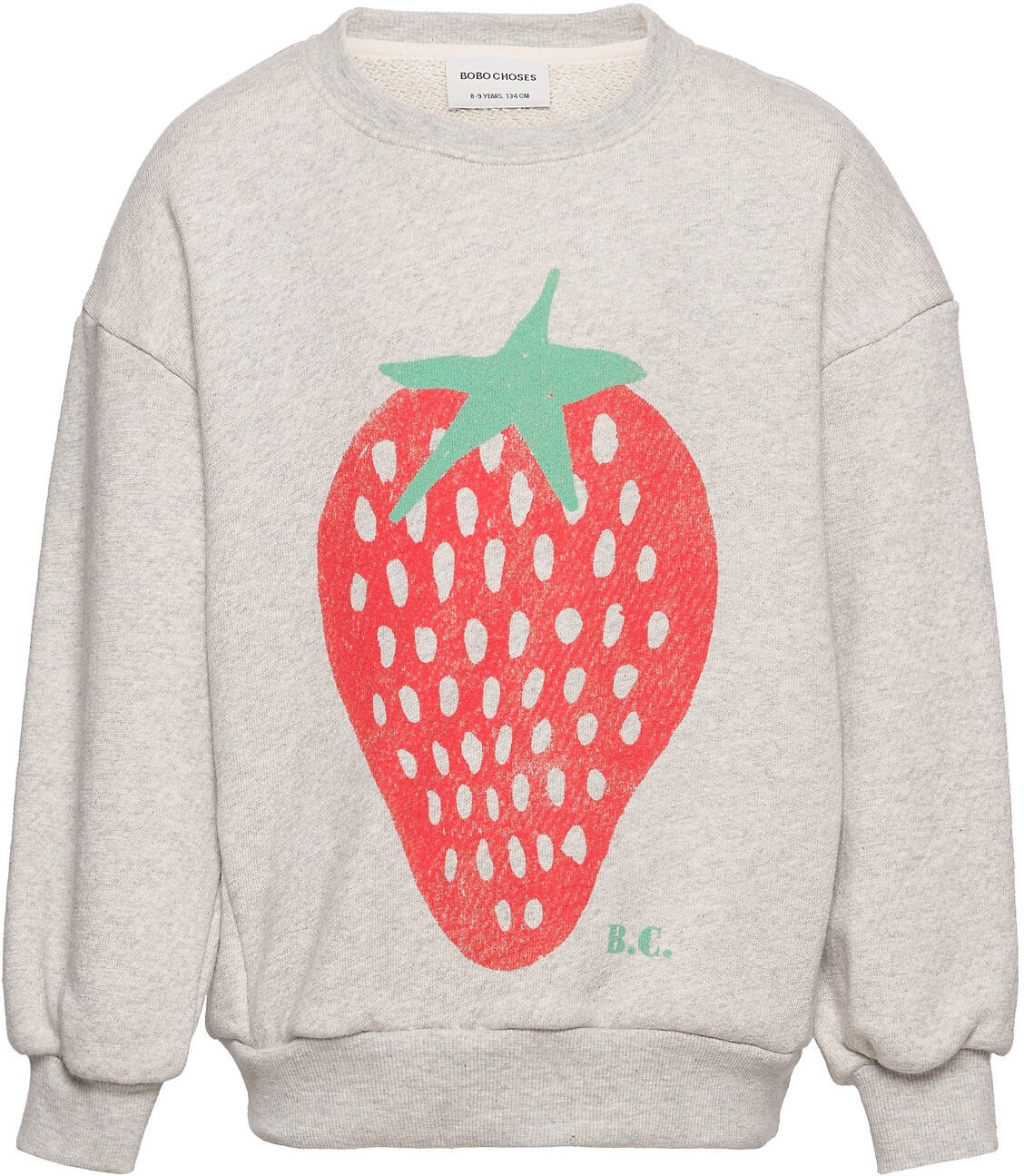 Bobo Choses Strawberry Sweatshirt Sweat-shirt Genser Grå Bobo Choses