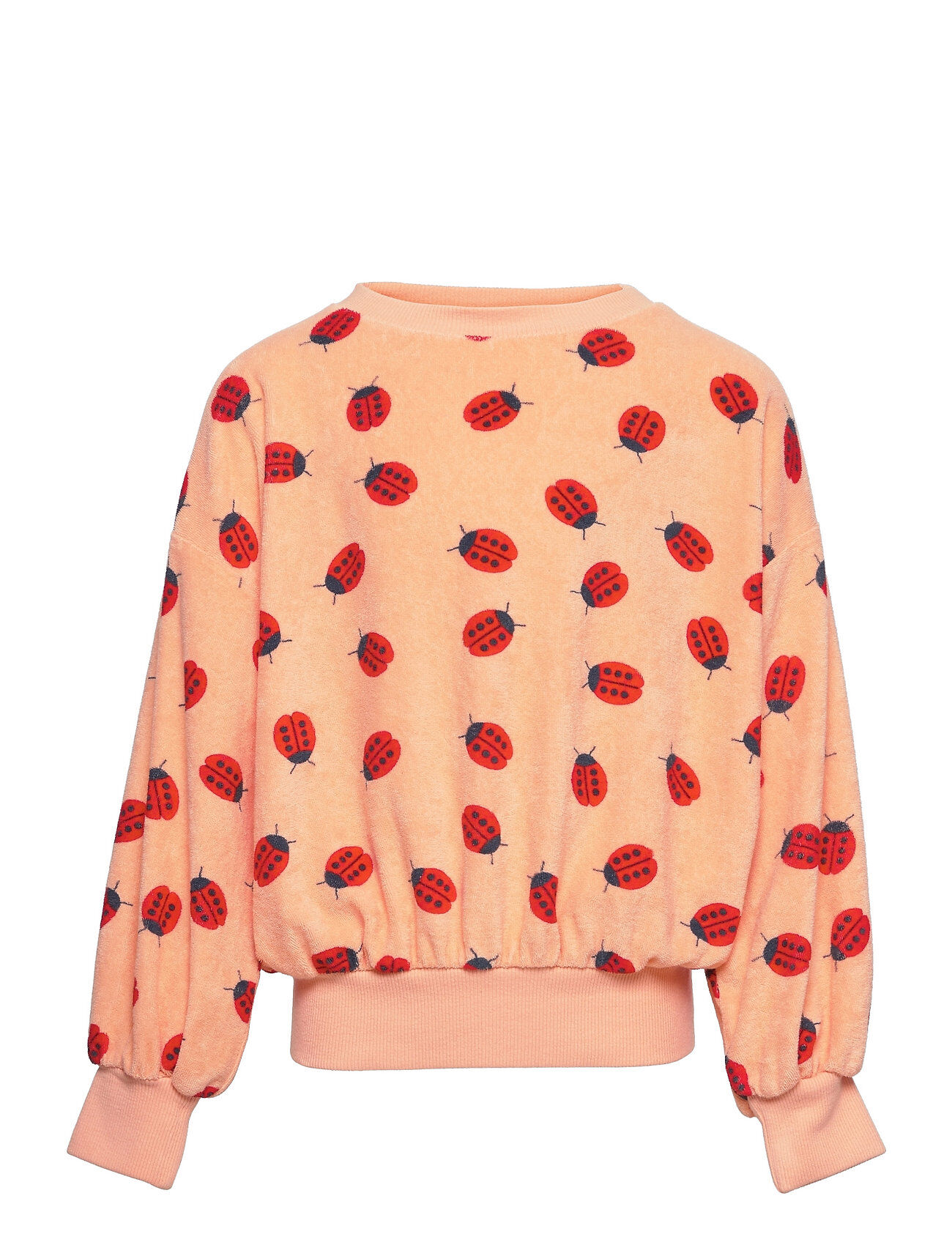 Bobo Choses Ladybug All Over Terry Sweatshirt Sweat-shirt Genser Oransje Bobo Choses