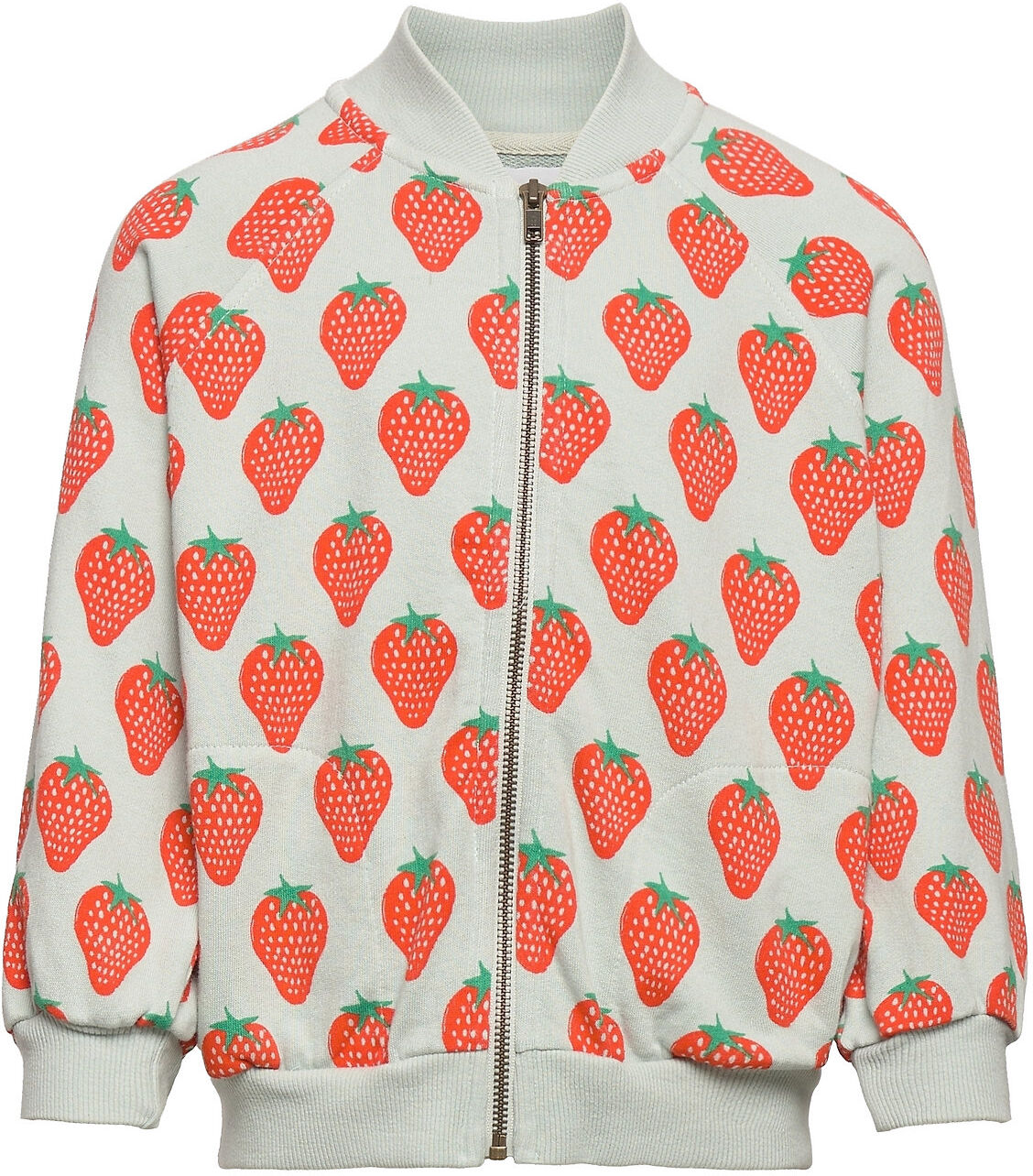 Bobo Choses Strawberry All Over Zipped Sweatshirt Sweat-shirt Genser Multi/mønstret Bobo Choses