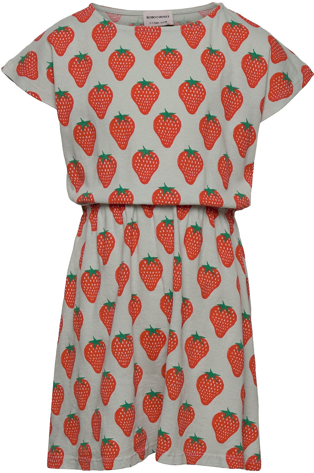 Bobo Choses Strawberry All Over Short Sleeve Dress Dresses & Skirts Dresses Casual Dresses Short-sleeved Casual Dresses Multi/mønstret Bobo Choses