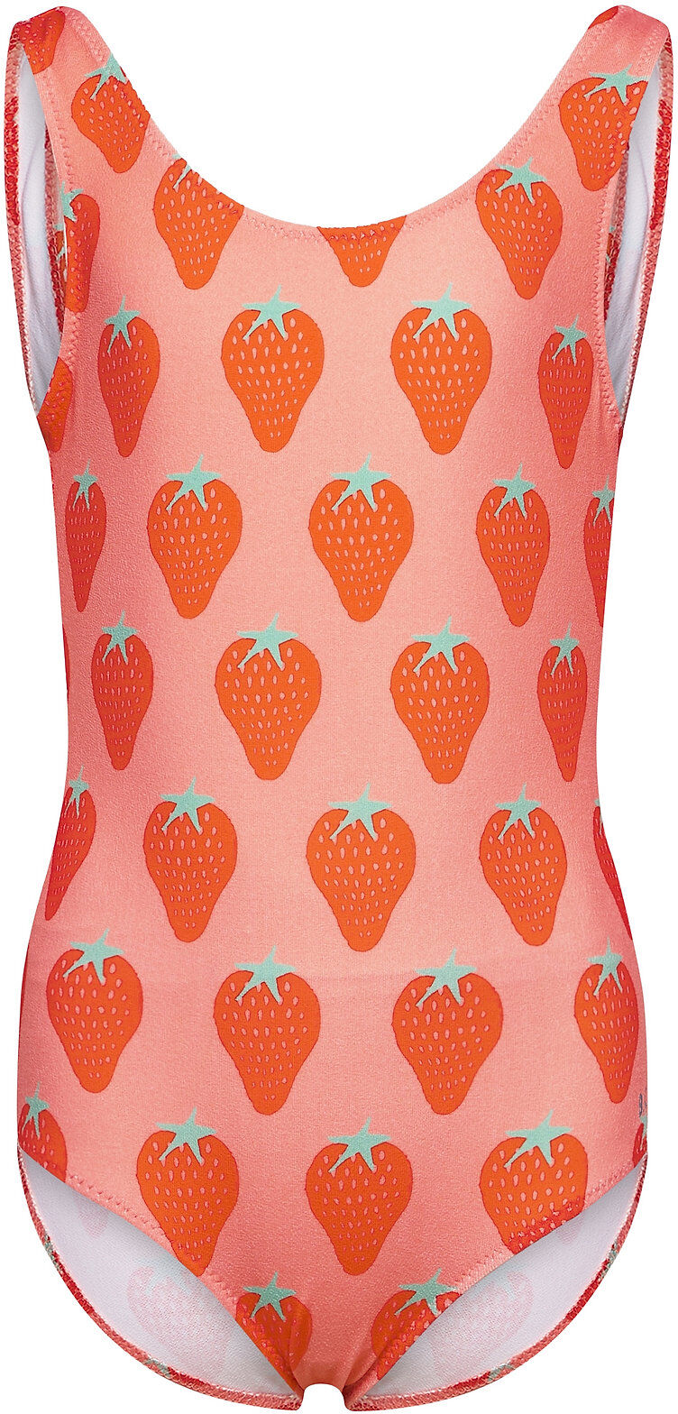 Bobo Choses Strawberry All Over Piece Badedrakt Badetøy Oransje Bobo Choses