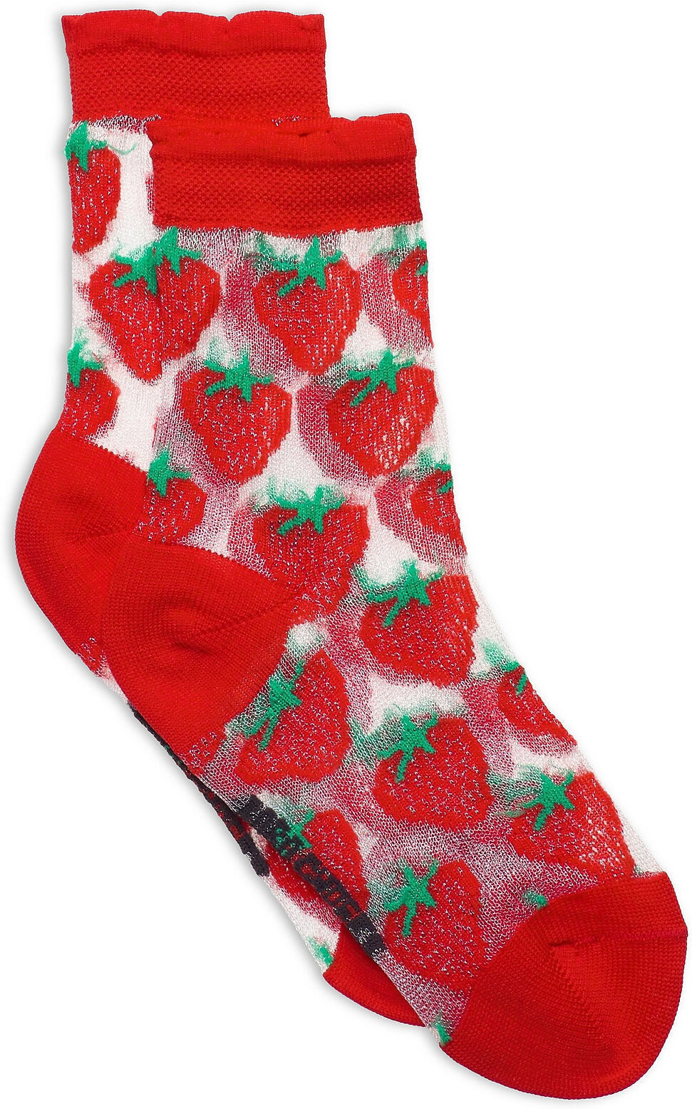 Bobo Choses Strawberry Transparent Short Socks Socks & Tights Socks Multi/mønstret Bobo Choses