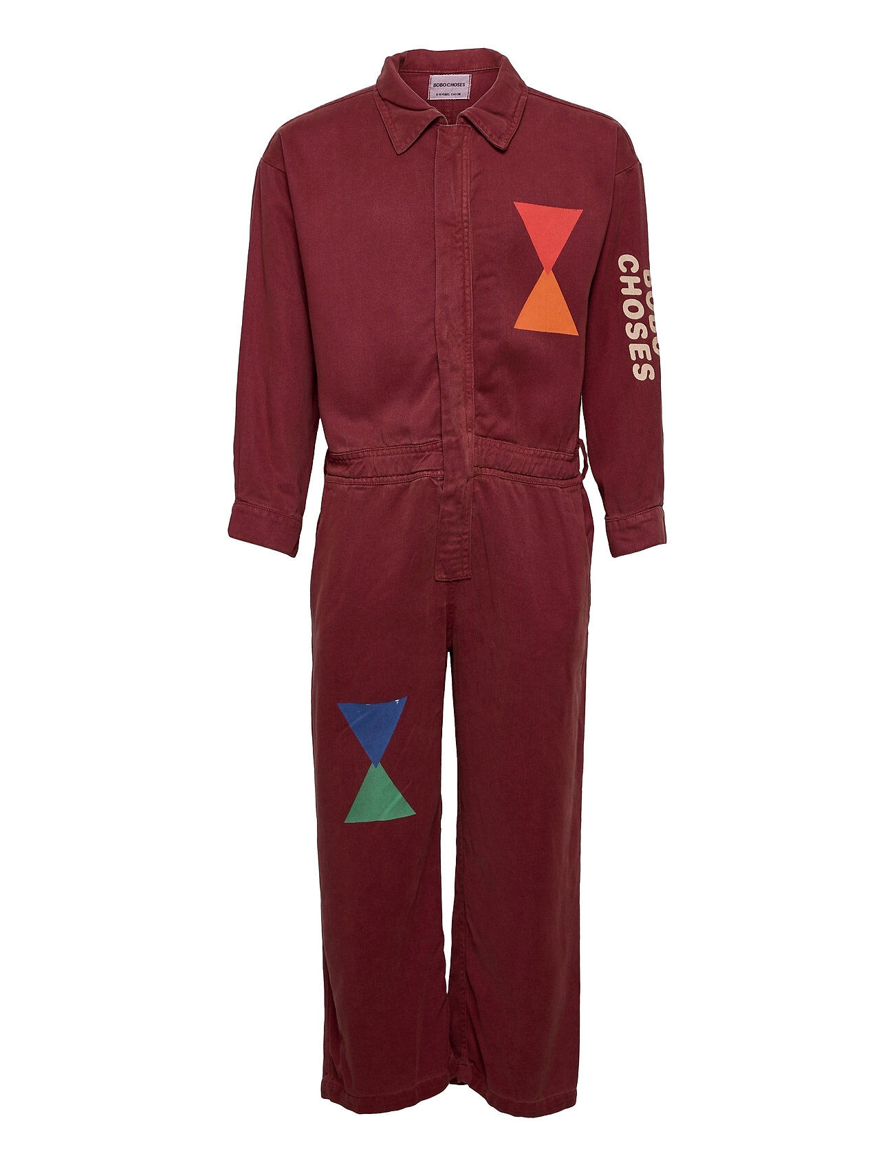 Bobo Choses Geometric Woven Overall Jumpsuit Rød Bobo Choses